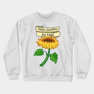 Hidden Disability Sunflower Crewneck Sweatshirt